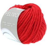 Пряжа Lana Grossa FELTRO 07 (красный); Состав: 100% Натуральная шерсть; 50 гр / 50 м