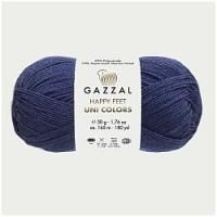 GAZZAL Happy Feet Uni Colors (3565); Состав: 75% Мериносовая шерсть, 25% Полиамид; 50 г / 165 м