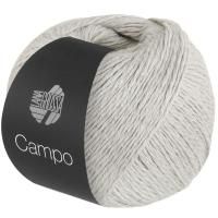 Lana Grossa CAMPO 003 серебристо-серый; Состав: 65 % Хлопок, 25 % Вискоза, 10 % Лён; 50гр/165м